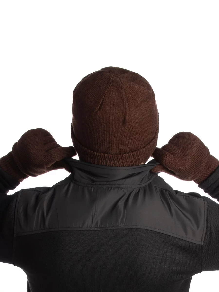 DG Hill Mens Hats and Gloves, 3M Thinsulate Fleece Linings for Winter