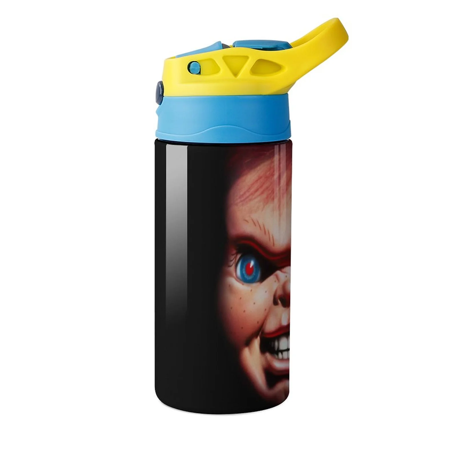 Chucky Scary Kid's Insulated Water Bottle With Straw Vacuum Stainless Steel Cup Leak-Proof Children Toddler Thermoses