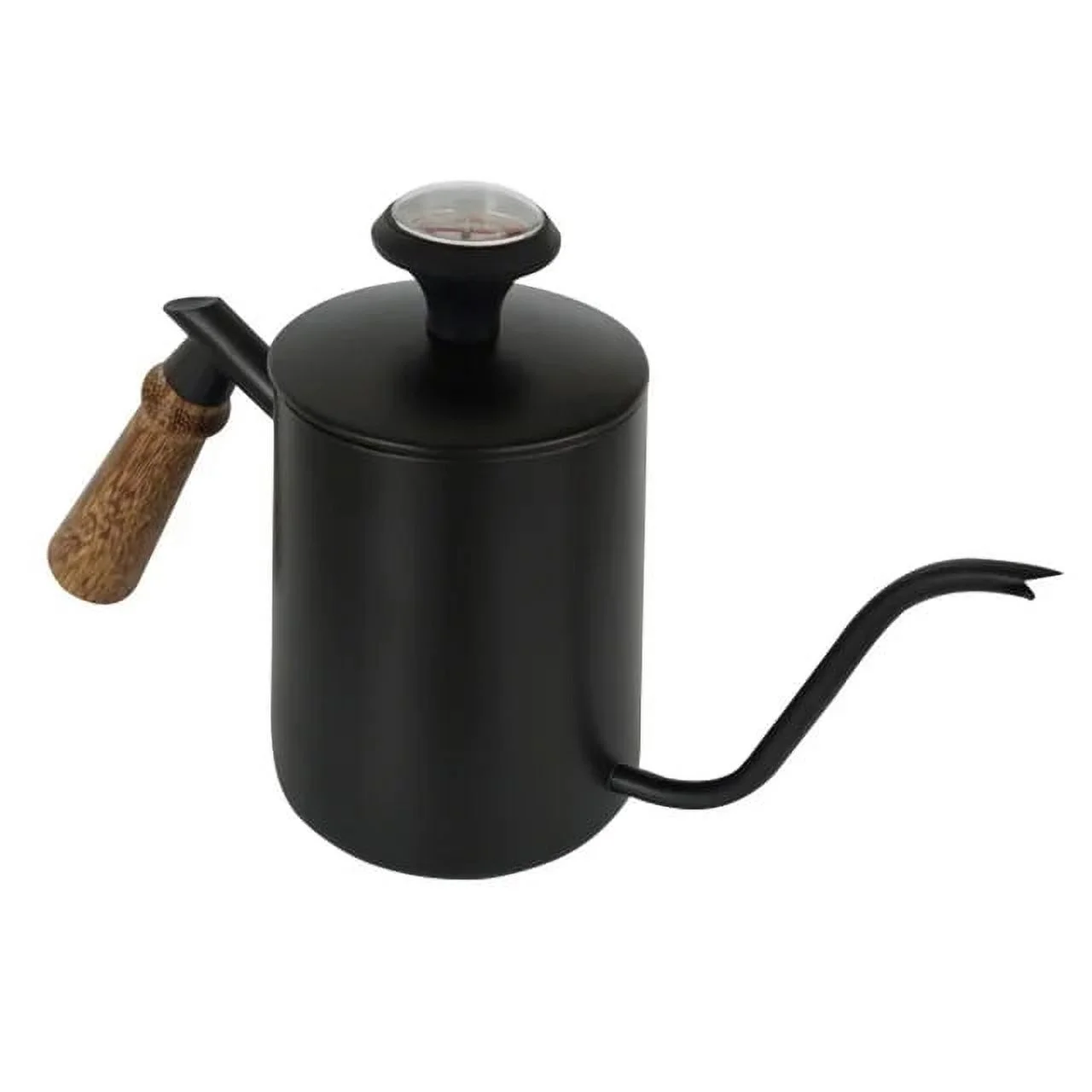 2024 Steel Pour-Over Coffee Drip Kettle 600ML Coffee Kettle GooseNeck With Thermometer Coffee Tea Pot Swan Neck White Black