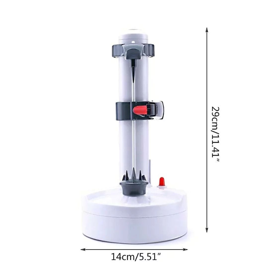 Rapid Peeler -One Touch Electric Action Peeling Fruit Vegetable Cooking White 5.51