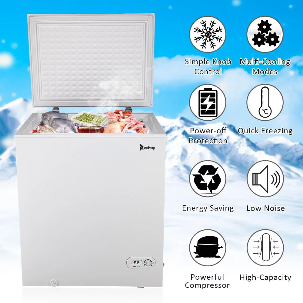Ktaxon 5.0 Cu.ft Chest Freezer, White