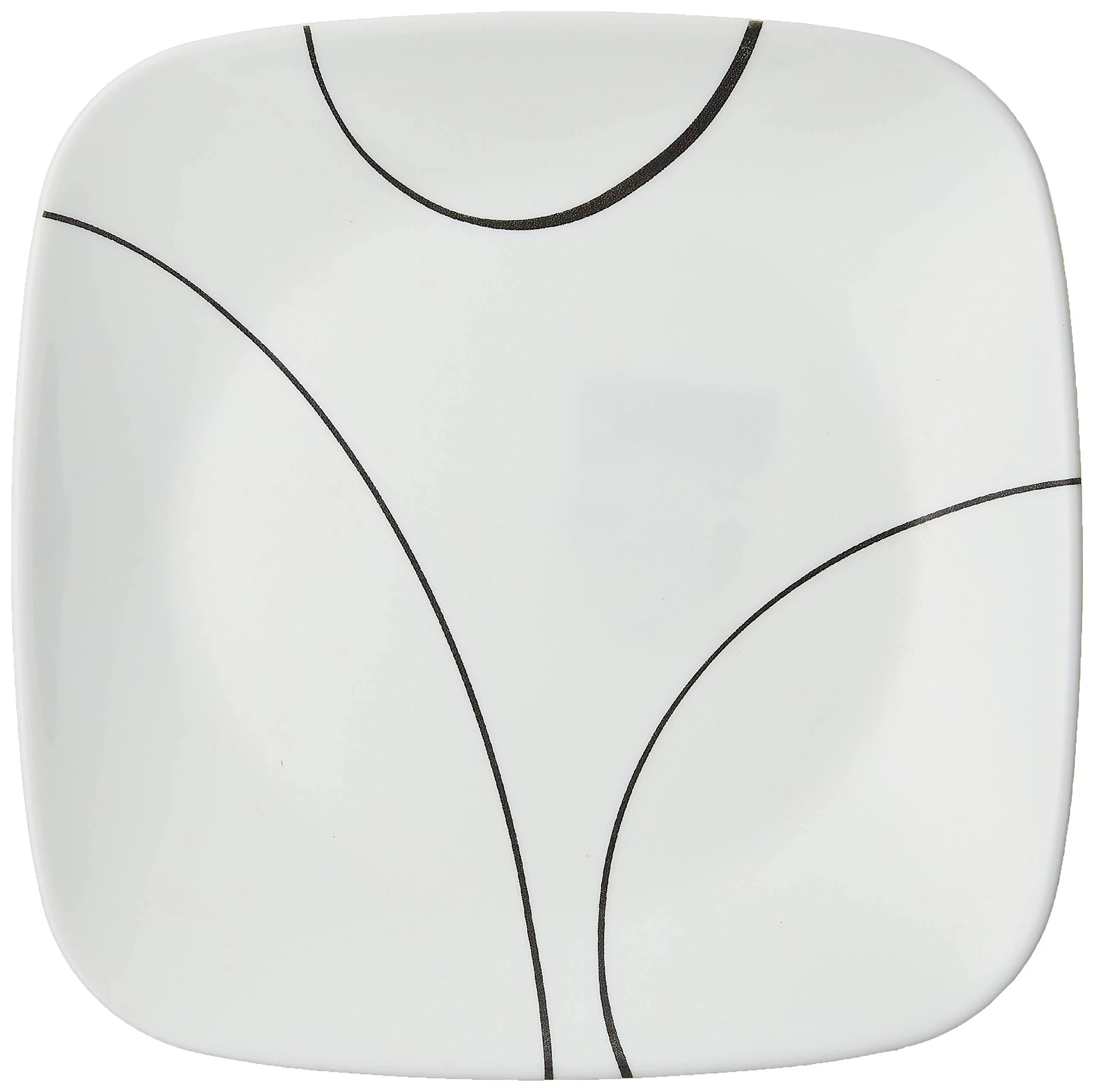 Corelle® Simple Lines, Set of 6, Square, Lunch Plate