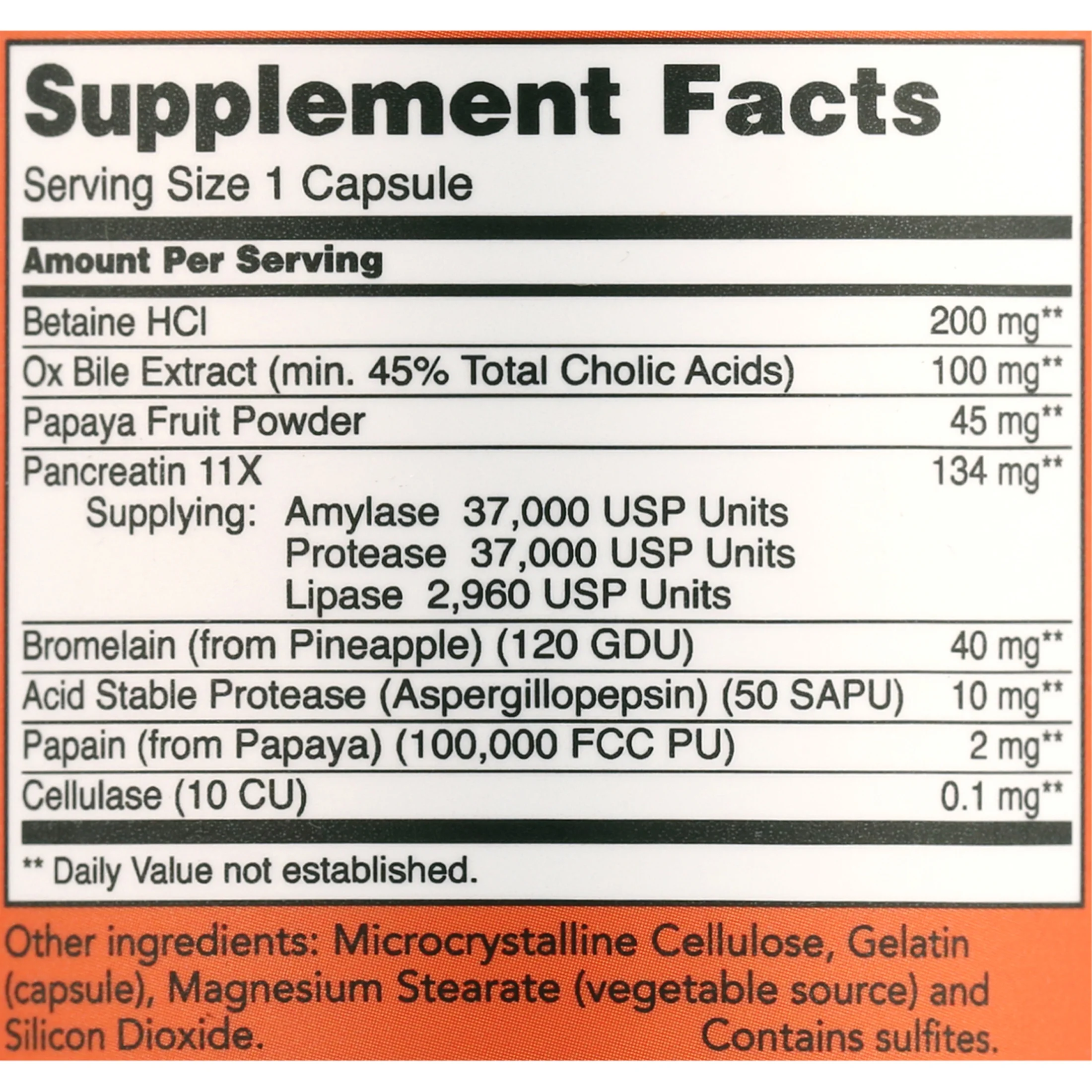 NOW Supplements, Super Enzymes, Formulated with Bromelain, Ox Bile, Pancreatin and Papain, 180 Capsules