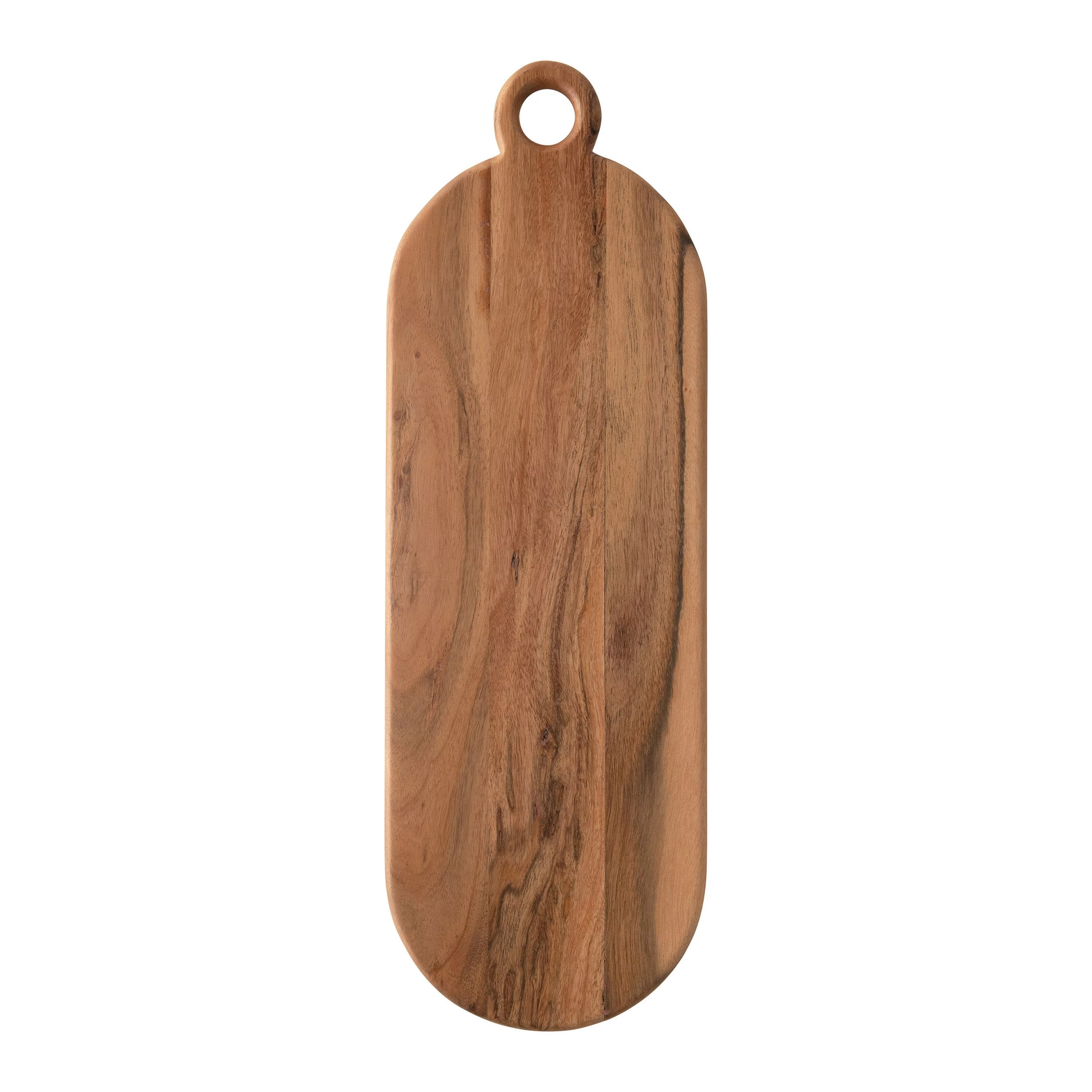 Creative Co-Op Acacia Wood Cheese/Cutting Board with Handle