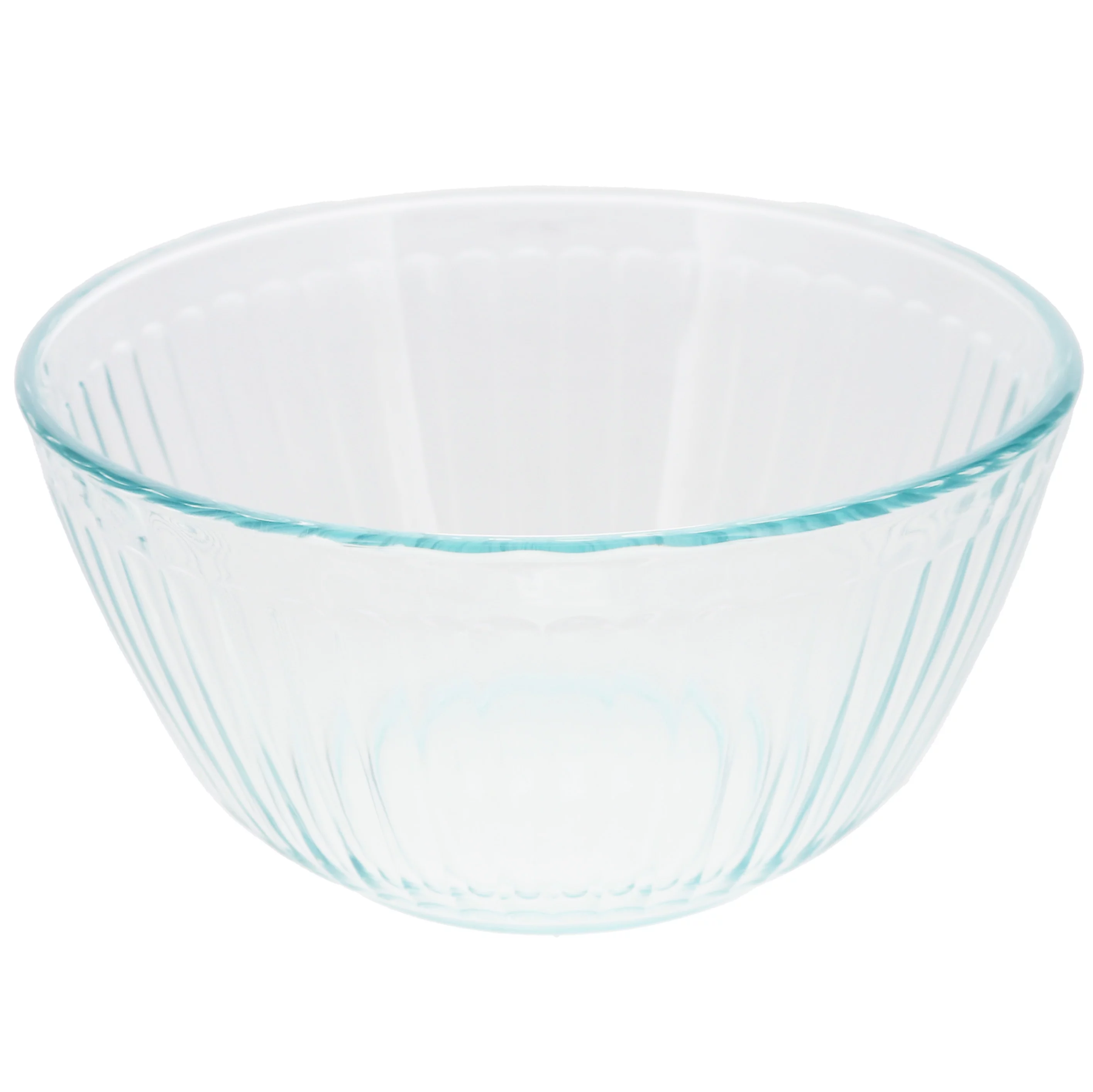 Pyrex 7402 6-Cup Sculpted Glass Mixing Bowls (4-Pack)