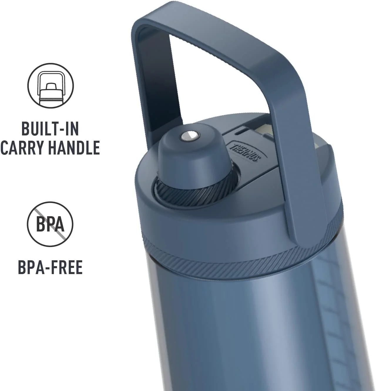 THERMOS ALTA SERIES Hydration Bottle with Spout 40 Ounce, Slate