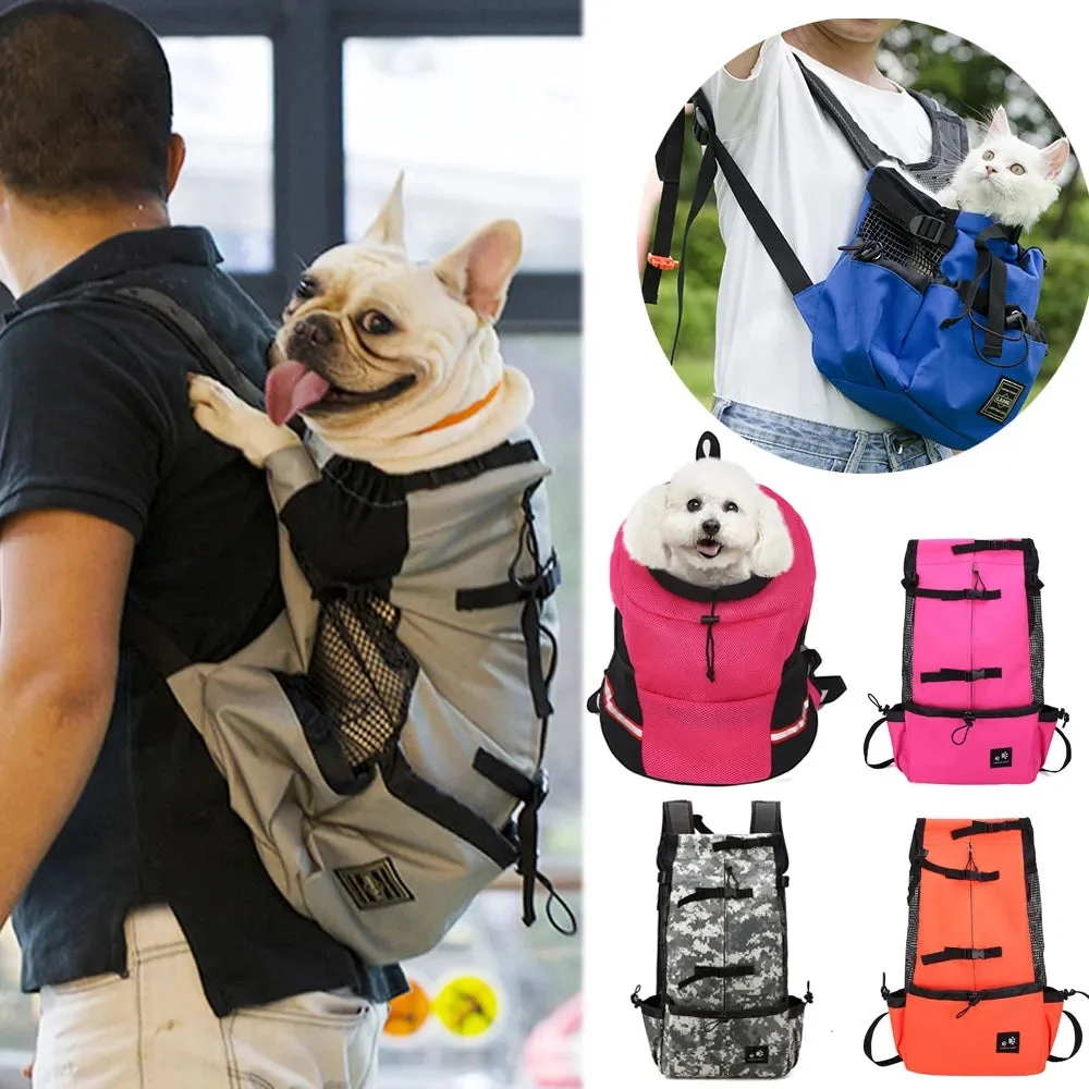 Breathable Pet Dog Carrier Bag for Large Dogs Golden Retriever Bulldog Backpack Adjustable Big Dog Travel Bags Pets Products