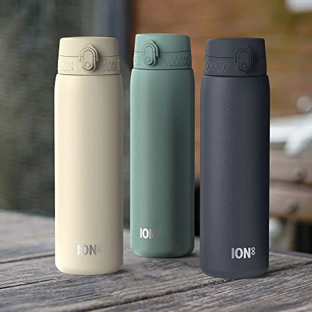 Ion8 Double Wall Stainless Steel Leakproof Water Bottle - 34 oz/1000 ml - Navy