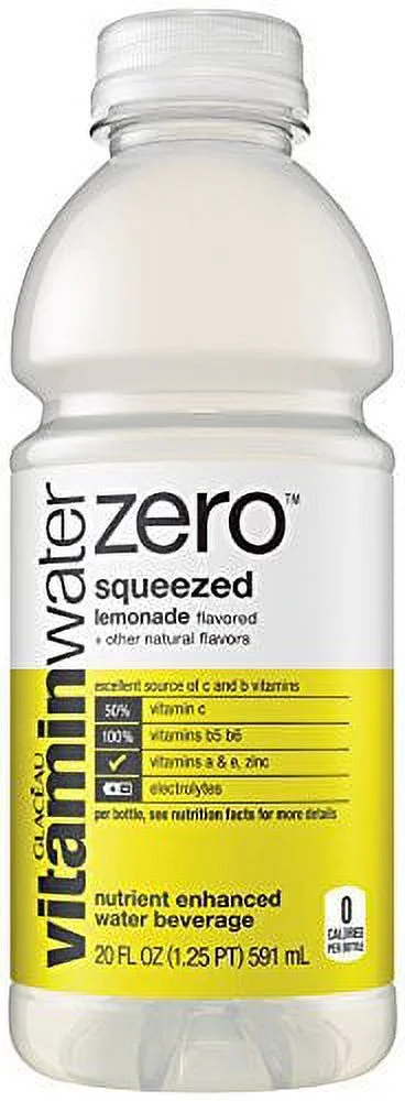 vitaminwater zero, electrolyte enhanced water w/vitamins, variety pack, 20 Fl. Oz, 12 pack