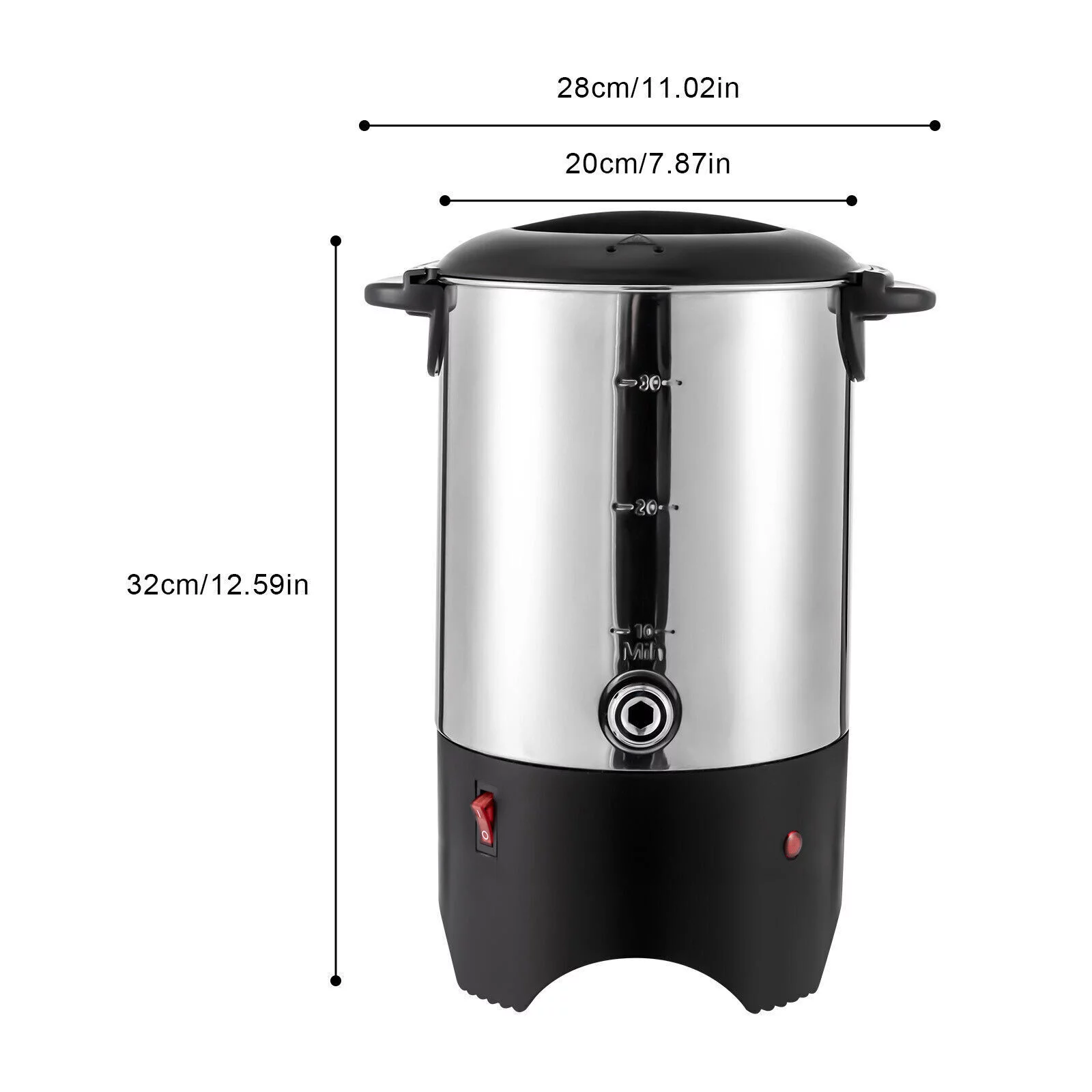 Commercial Stainless Steel Large Coffee Urn Machine Maker Big Office Hot Water