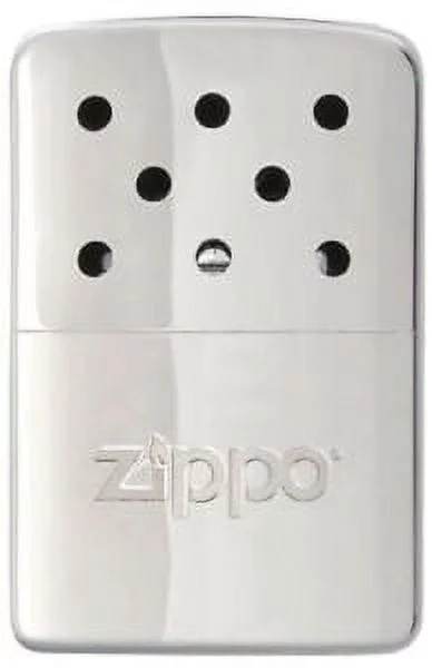 Zippo Refillable Deluxe Chrome 6 Hour Hand Warmer With Pouch & Filling Cup 40321