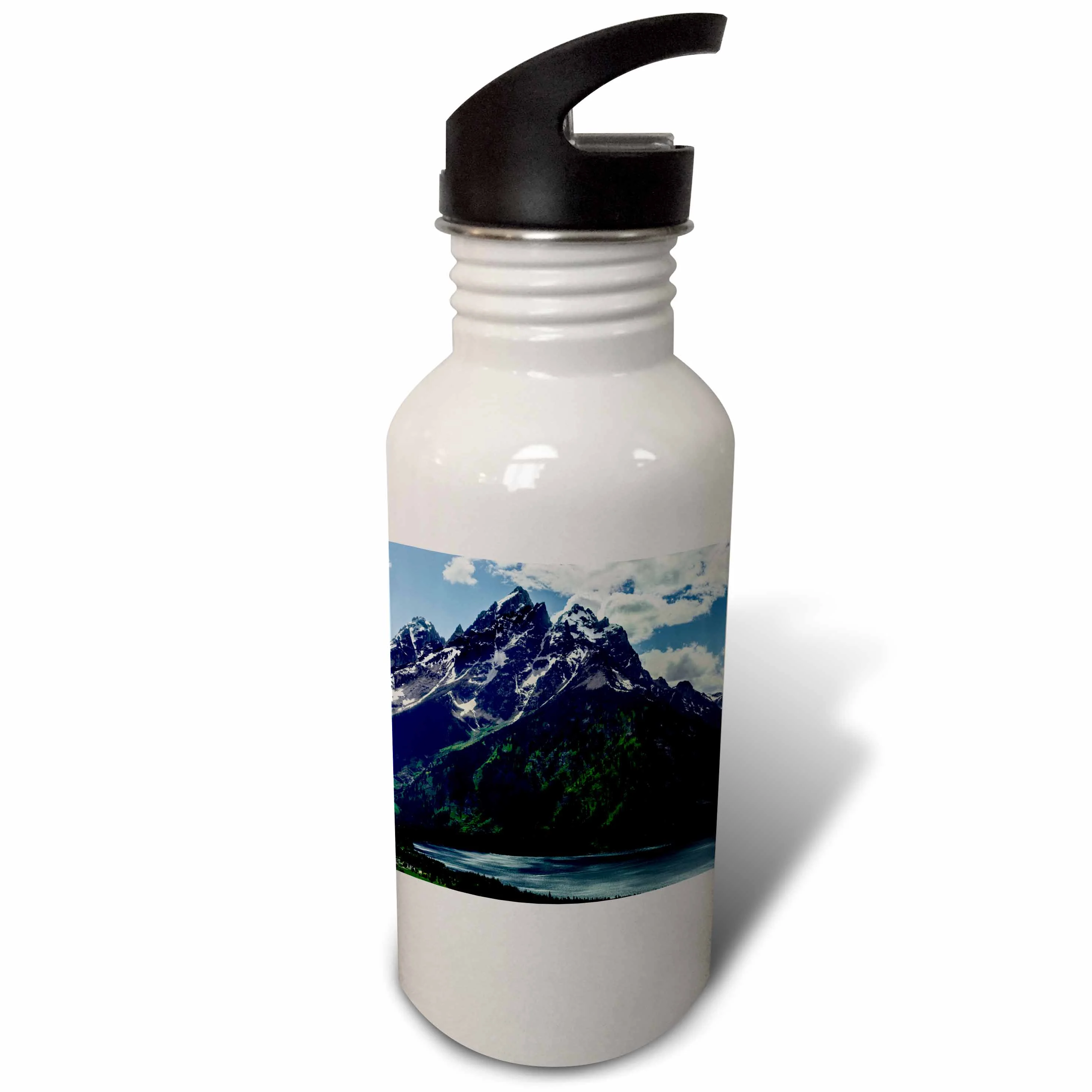 The Cathedral Group in Grand Teton NP, Wyoming, USA 21 oz Sports Water Bottle wb-191068-1