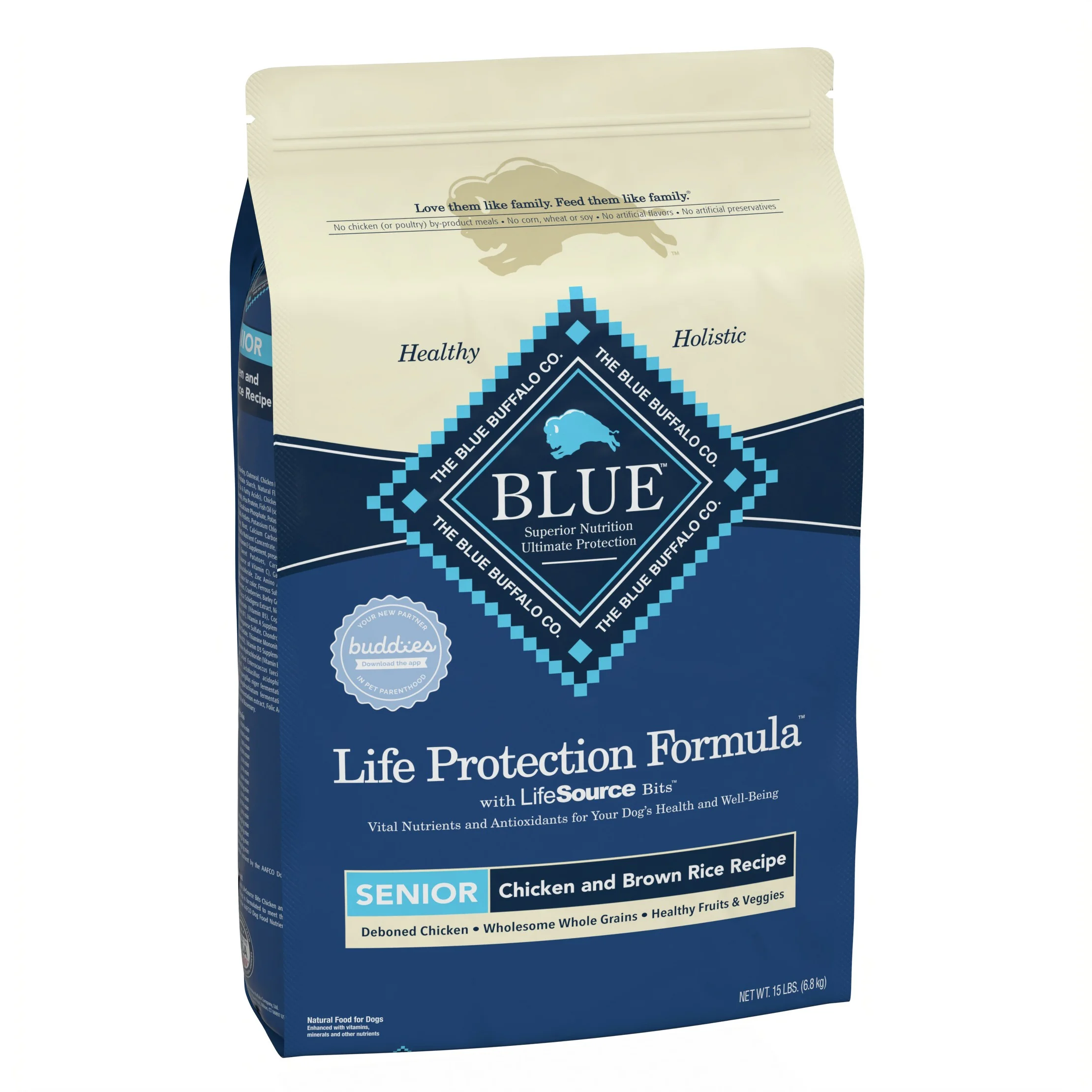 Life Protection Formula Natural Senior Dry Dog Food with Chicken and Brown Rice - 15lbs