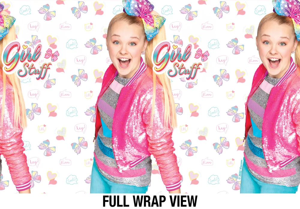 Jojo Siwa Official Girl Stuff 18 oz Insulated Water Bottle, Leak Resistant, Vacuum Insulated Stainless Steel with 2-in-1 Loop Cap