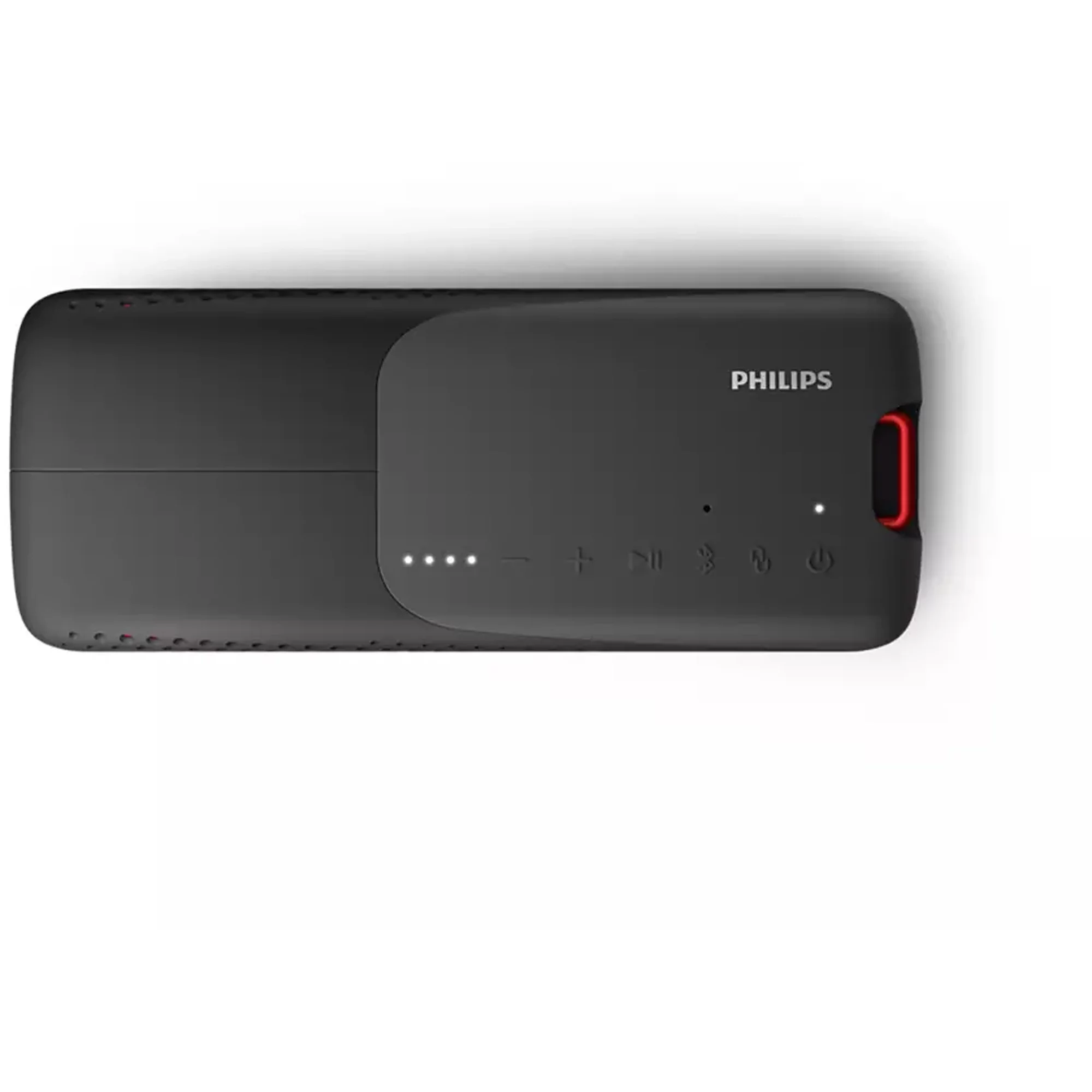Philips S4807 Rugged Wireless Bluetooth Speaker with Bluetooth Multipoint Connection, IP67 Waterproof, Small Size, Black