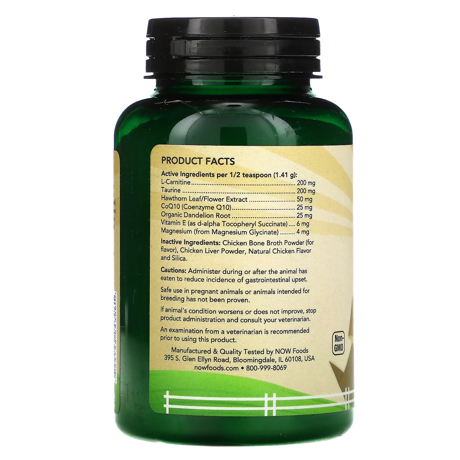 NOW Foods Pets, Cardiovascular Support for Dogs/Cats, 4.5 oz (127 g)