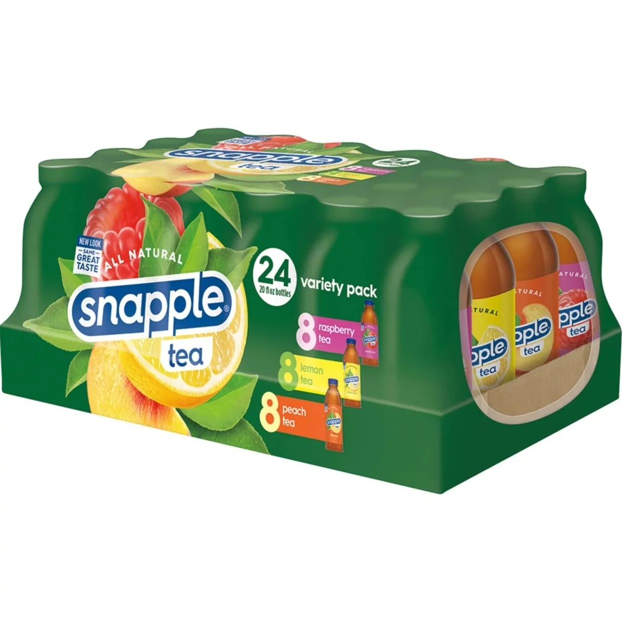 Snapple Tea Variety Pack, 20 Fluid Ounce (Pack of 24)