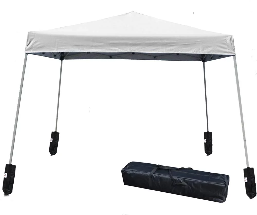 Impact Canopy Slant Leg Canopy, 4 Weight Bags, White