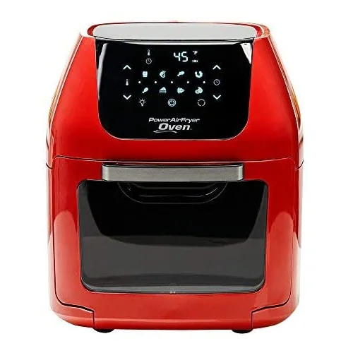 PowerXL Air Fryer Pro - 7-in-1 Cooking Features, 3 Recipe Books (6 QT Red)