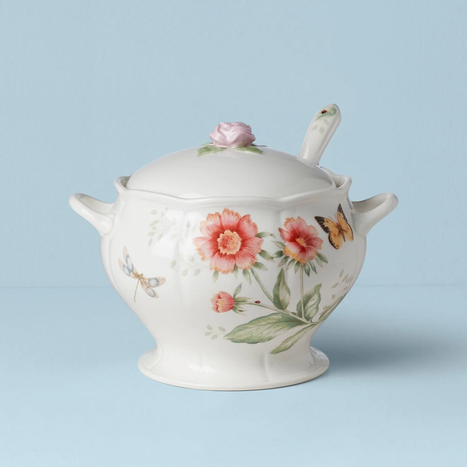Butterfly Meadow 2 piece Tureen and Ladle Set by Lenox