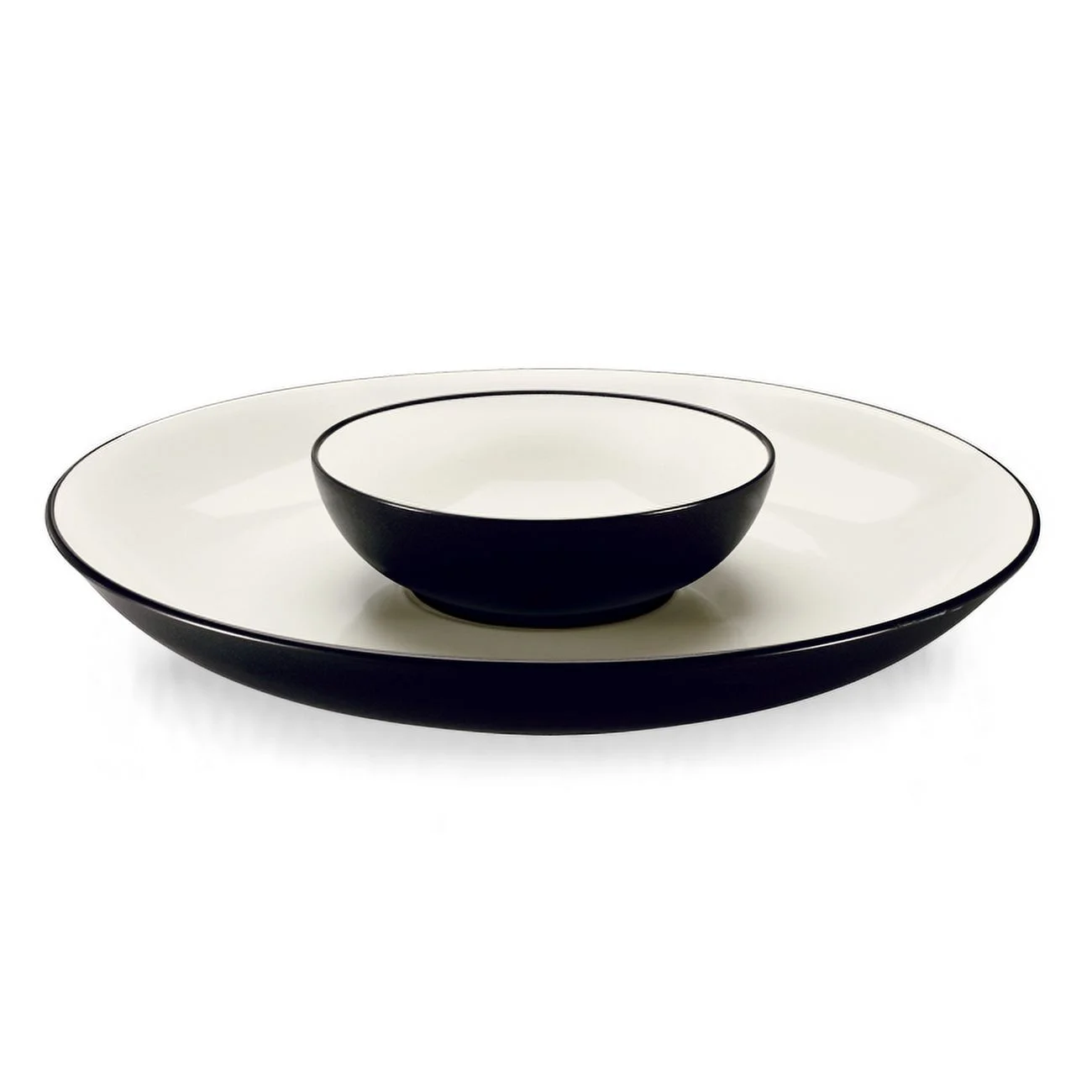 Noritake Colorwave Graphite Chip and Dip Serving Bowl