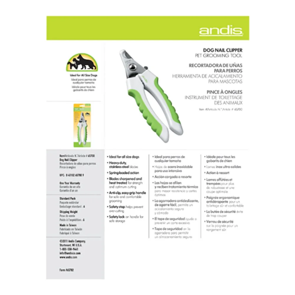 Andis Pet Grooming Dog Nail Clipper