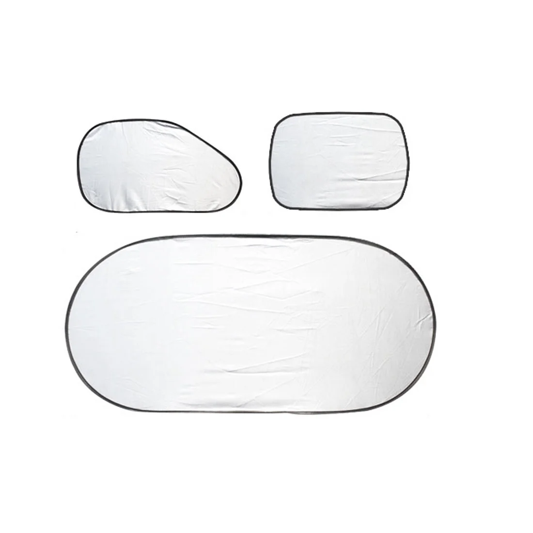 Unique Bargains 6 in 1 Silver Tone Car Front Windshield Side Rear Window Sun Shade UV Protection Set