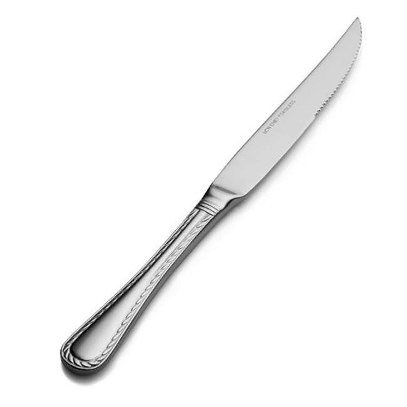 Bon Chef Amore Euro Solid Handle Steak Knife, Pack of 12