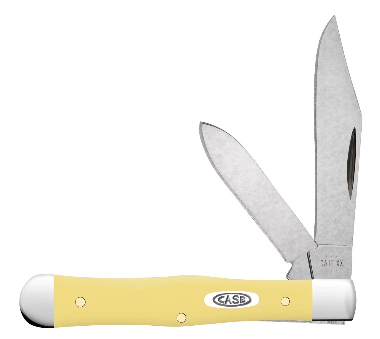 Case XX Knives Swell Center Jack 81097 Vault Release Yellow Synthetic Pocket Knife