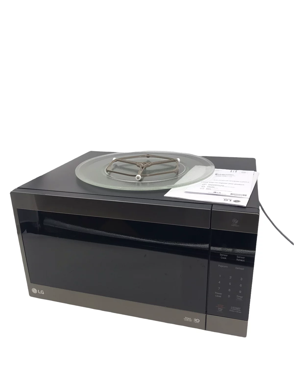 Open Box LG NeoChef Countertop Microwave Stainless Steel - Black (LMC2075BD) #NO7181