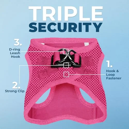 Voyager Step-in Air - All Weather Mesh Harness by Best Pet Supplies - Fuchsia, Medium