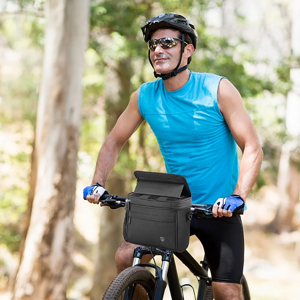 WHEEL UP Bicycle bag,Waterproof Eva Handlebar Screen Bike Eva Handlebar 7in Handlebar 7in Screen Bike Frame Waterproof Frame Waterproof Eva Mewmewcat Shubiao BikeTubbek Dsfen
