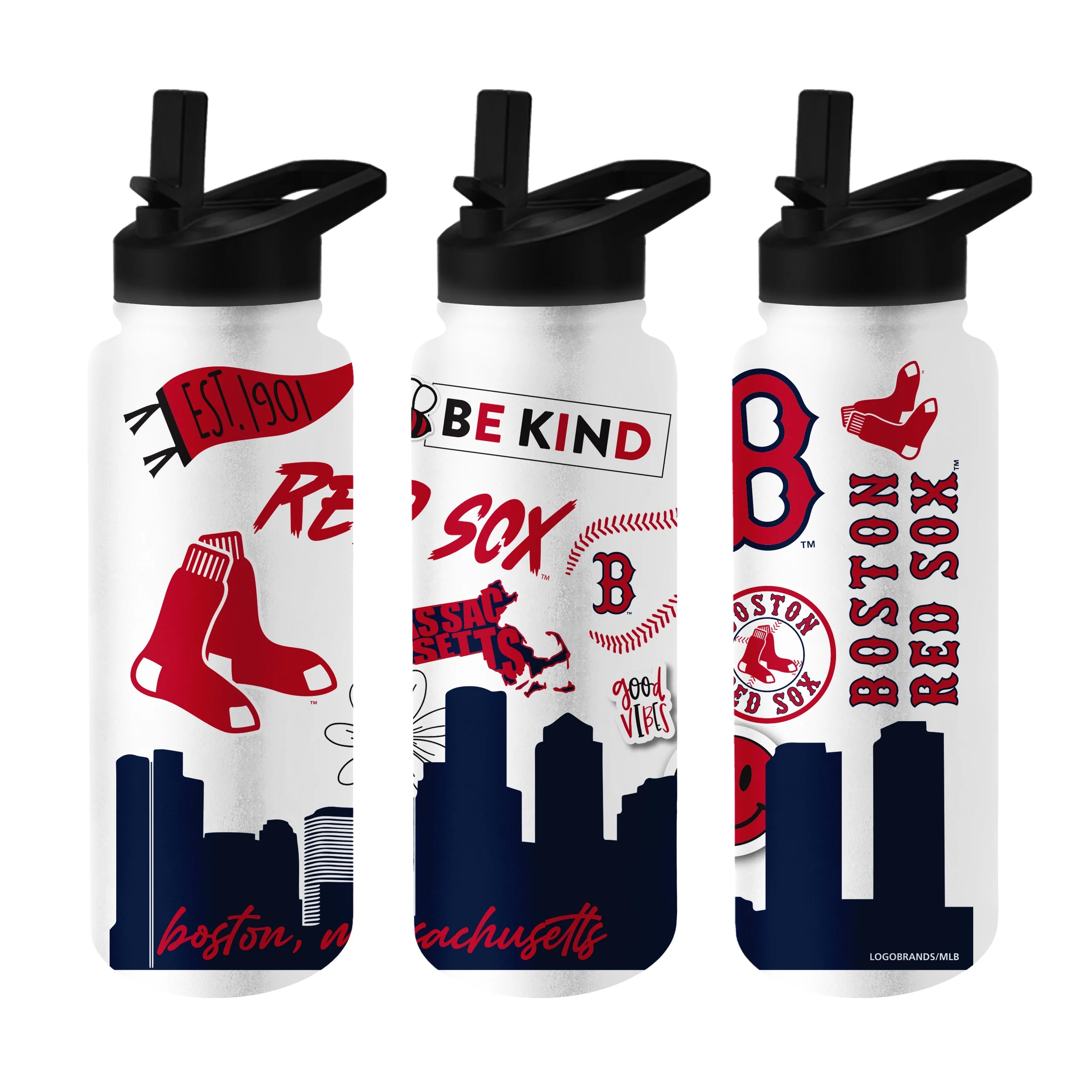 Boston Red Sox 34oz. Native Quencher Bottle