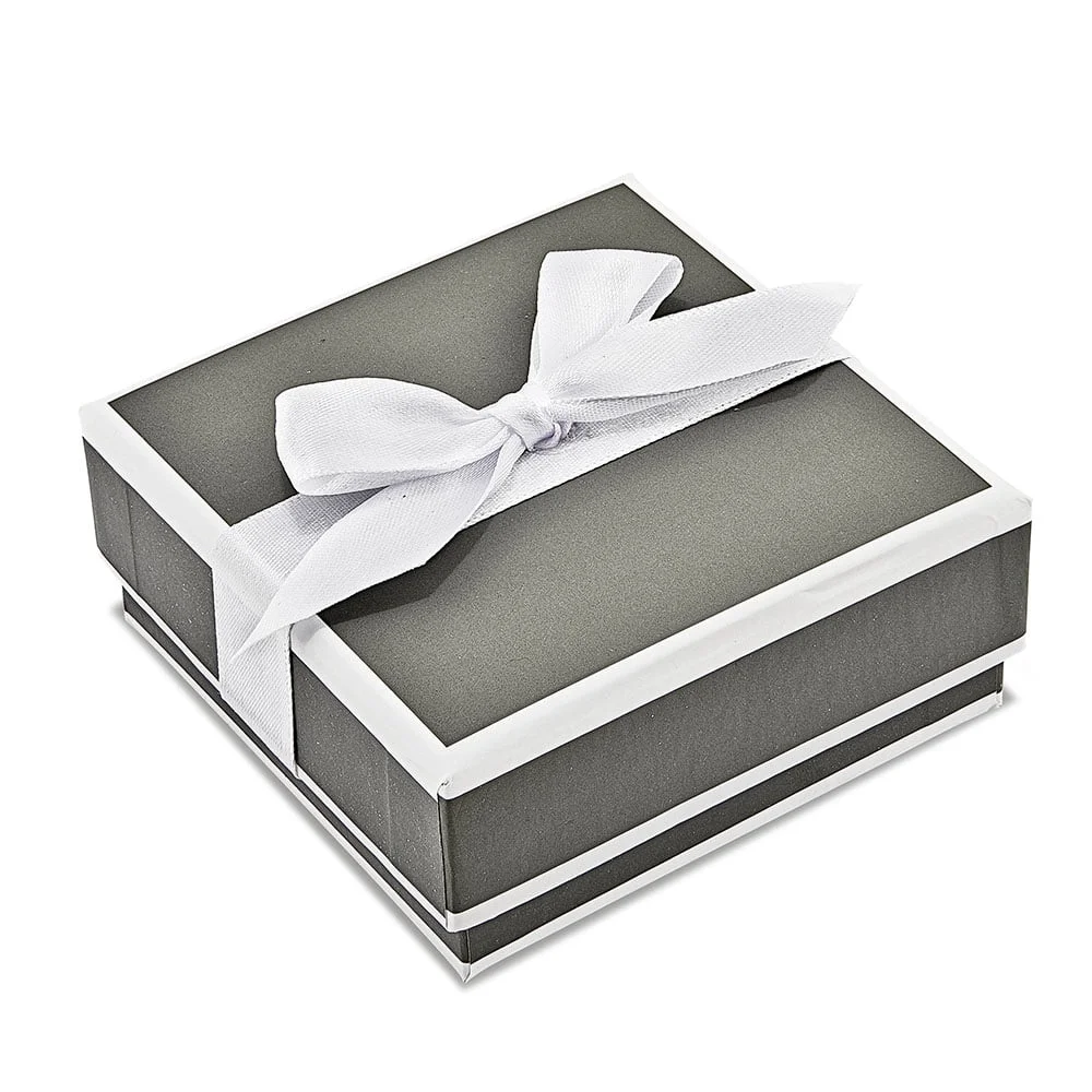 Stainless Steel Rose IP-plated Textured & Polished Hoop Earrings