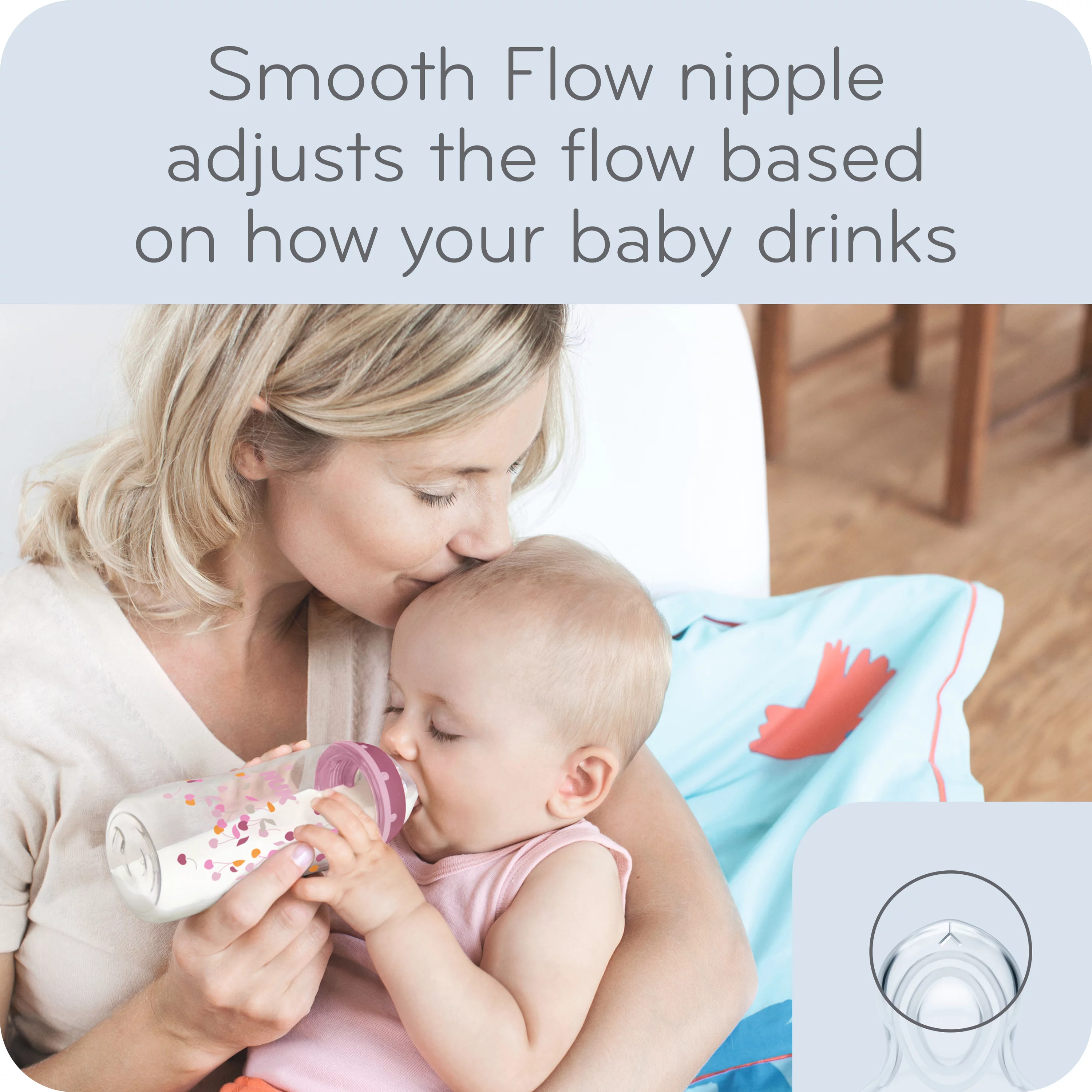 NUK Smooth Flow Anti-Colic Bottle, 10 oz, 3-Pack