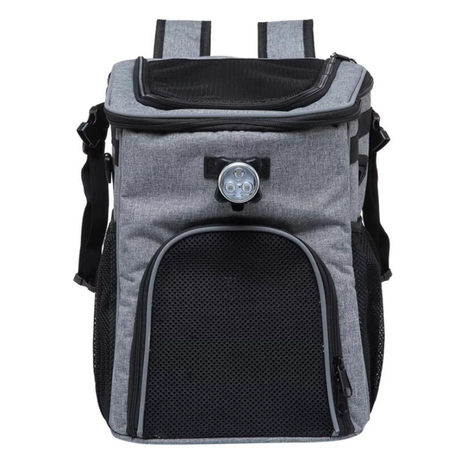 Dog Bike Basket Front, Dog Basket, Breathable Dog Backpack Carrier Knapsack Pet Travel Bag for Sightseeing Travel Outdoor Camping Grey