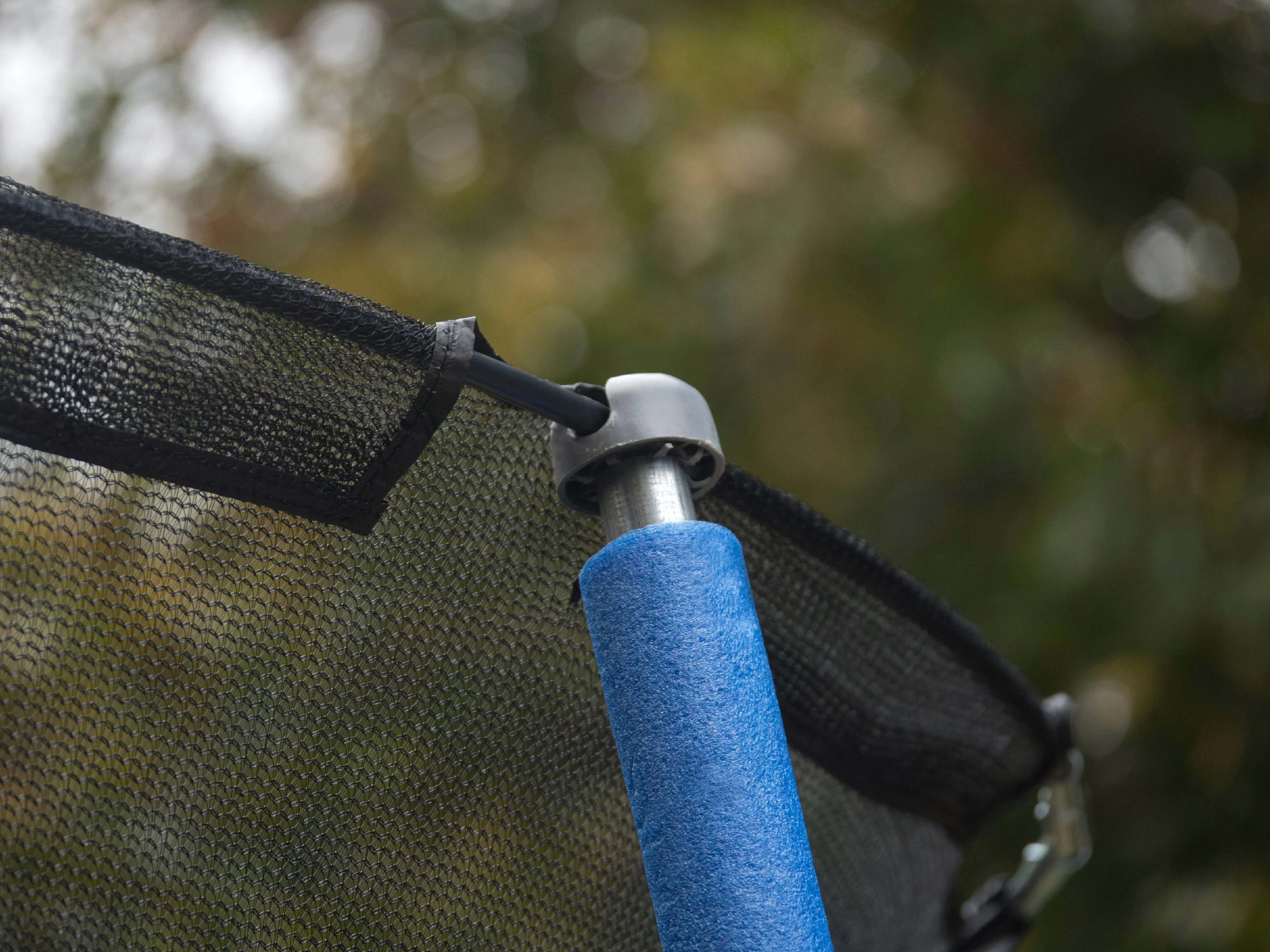 JumpKing Oval 8' x 11.5' Trampoline, with Enclosure, Blue/Green