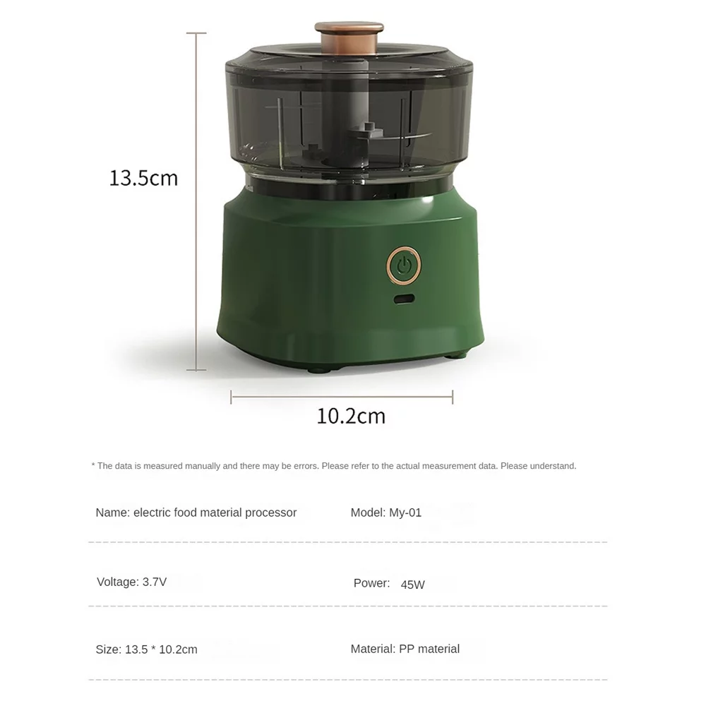 Household Electric Garlic Artifact Meat Grinder Multifunctional Garlic Stirring Kitchen Cooking Machine Automatic Garlic Stirring Garlic Household Small Food Supplementary Machine