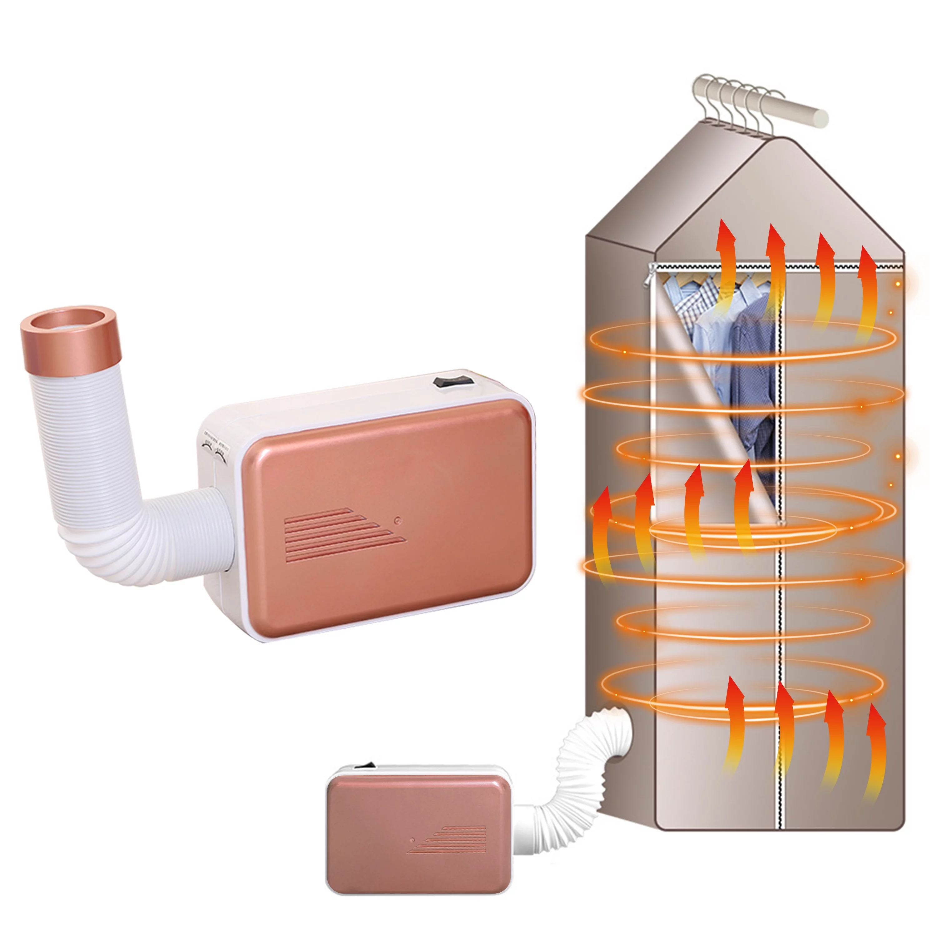 Ltrototea Portable Clothes Dryer, 600W Multifunctional Small Dryer Machine, Portable Dryer for Apartment, RV, Travel - Premium Mini Dryer Machine for Light Clothes, Underwear, Baby Clothes