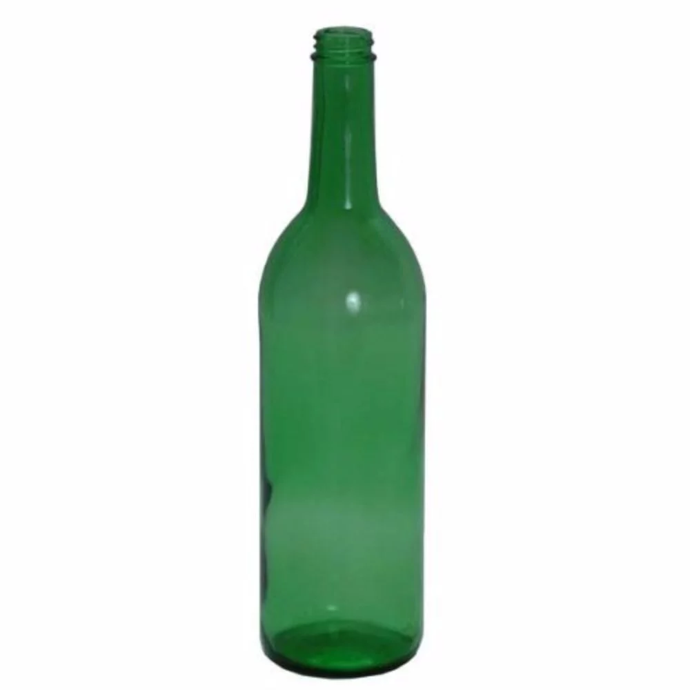 750 ml Green Glass Claret Bottles, screw top