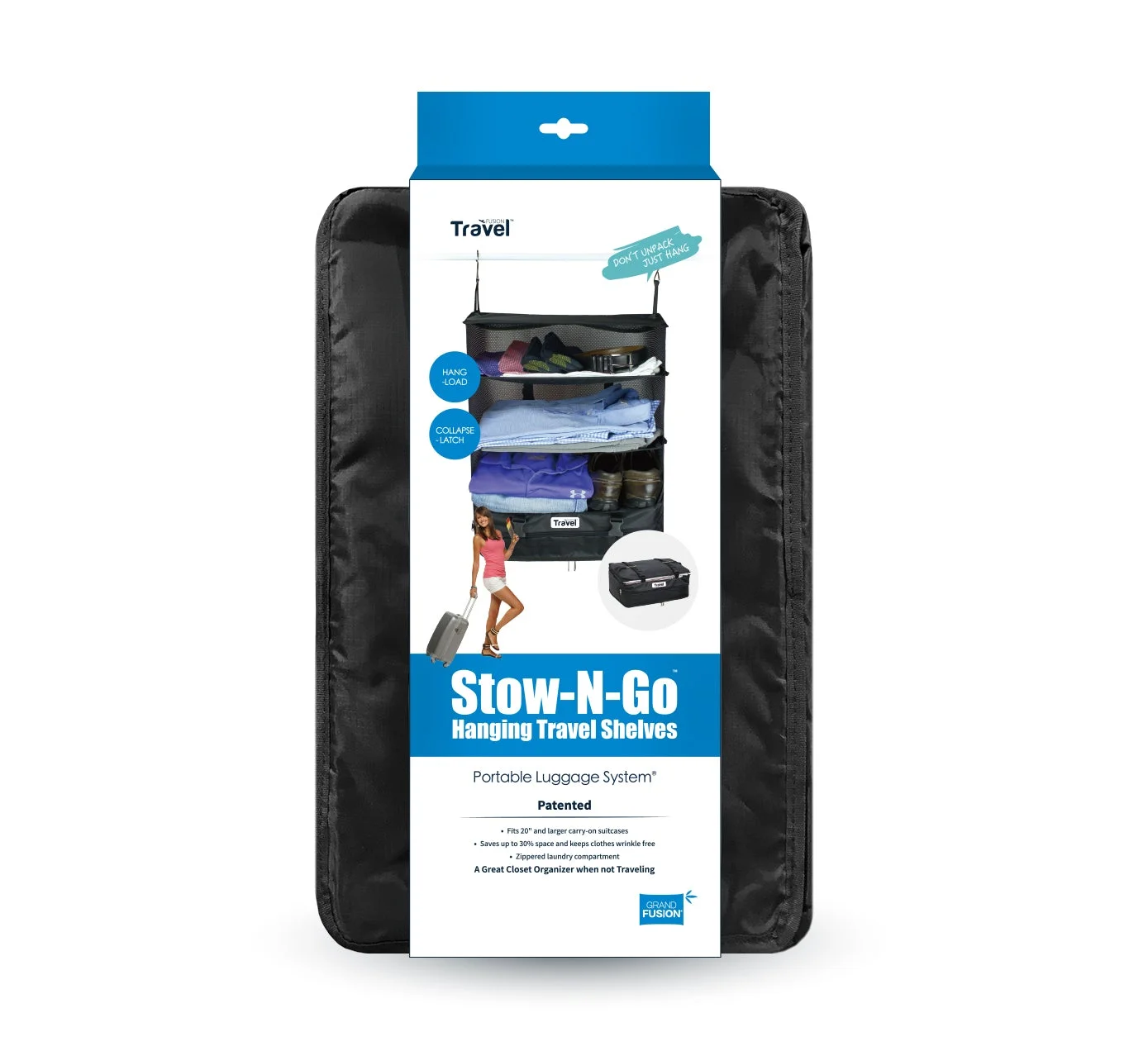 STOW N GO HANGING TRAVEL SHELVES - LARGE, From Grand Fusion