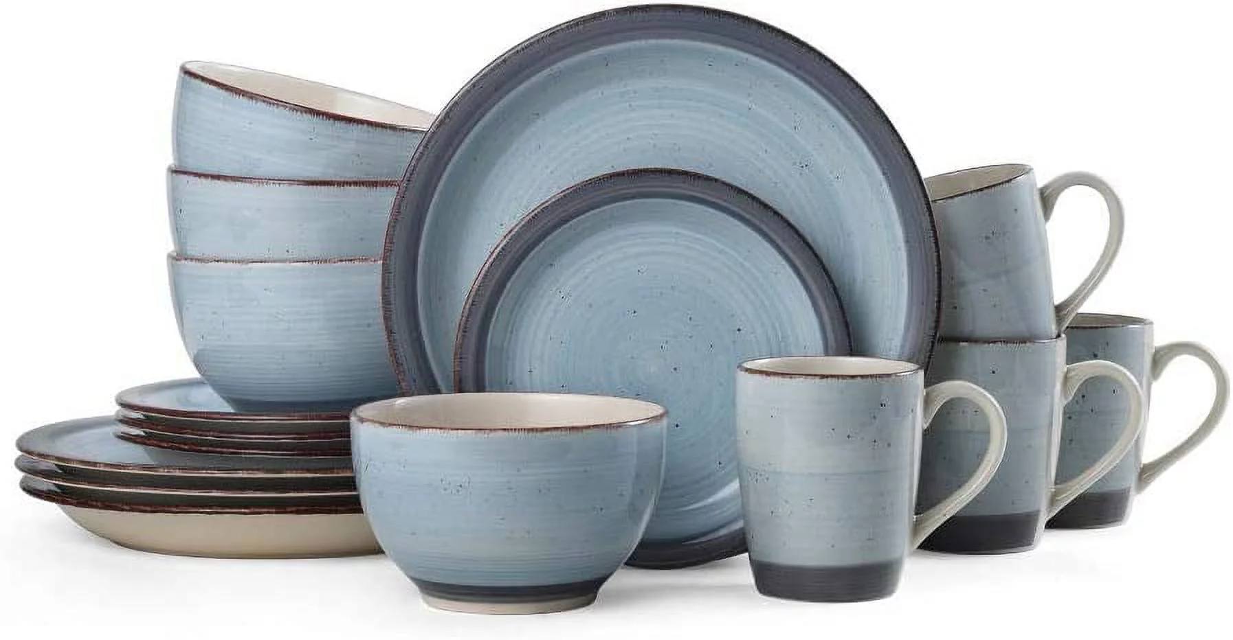 Pfaltzgraff® Sadie Blue Stoneware 16-Piece Dinnerware Set