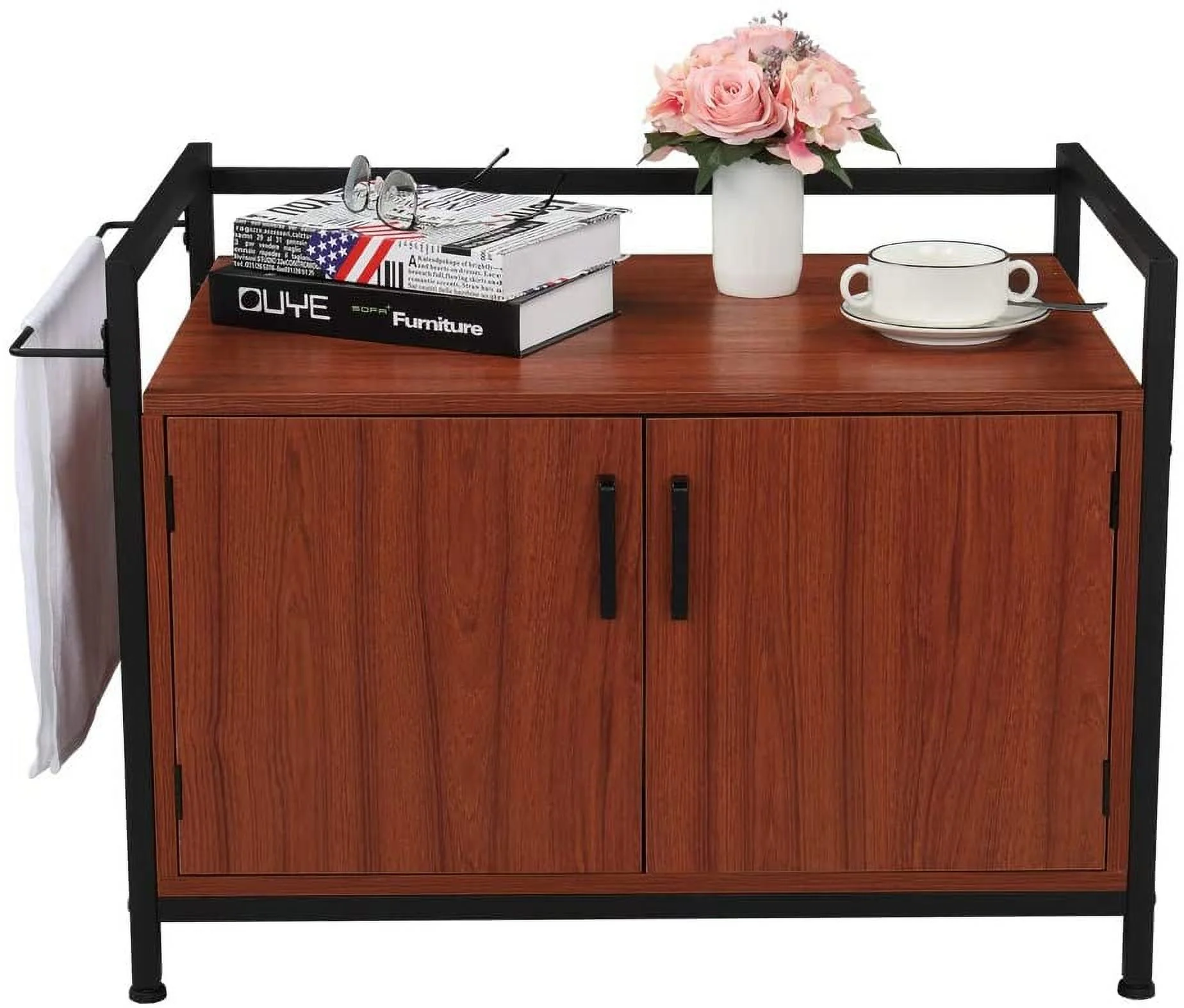 Mother's Day Sales - Cat Litter Box Cover Cat House Side Table Furniture Privacy Cat Washroom Bench