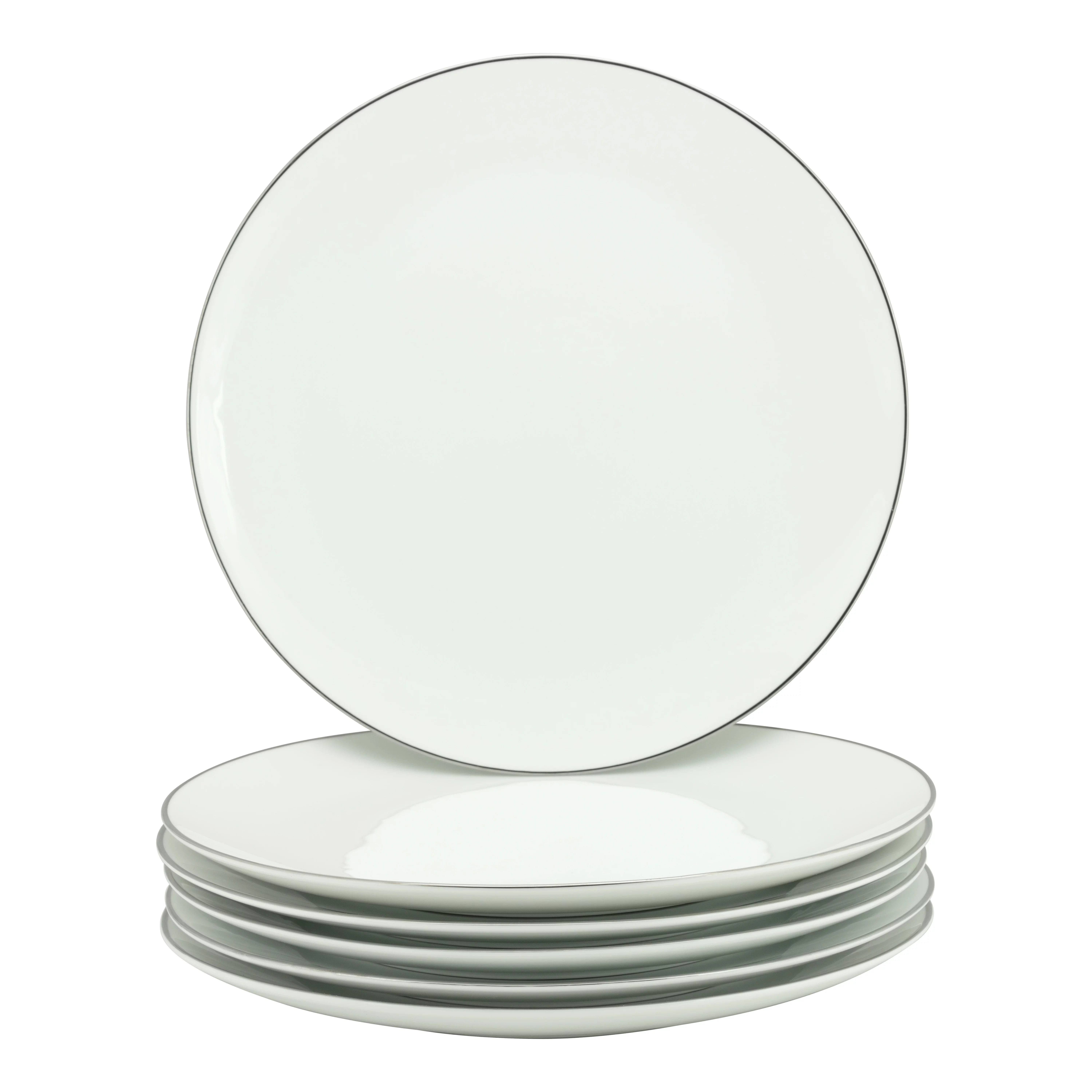 Coupe Silver Line Charger Plate Set of 6