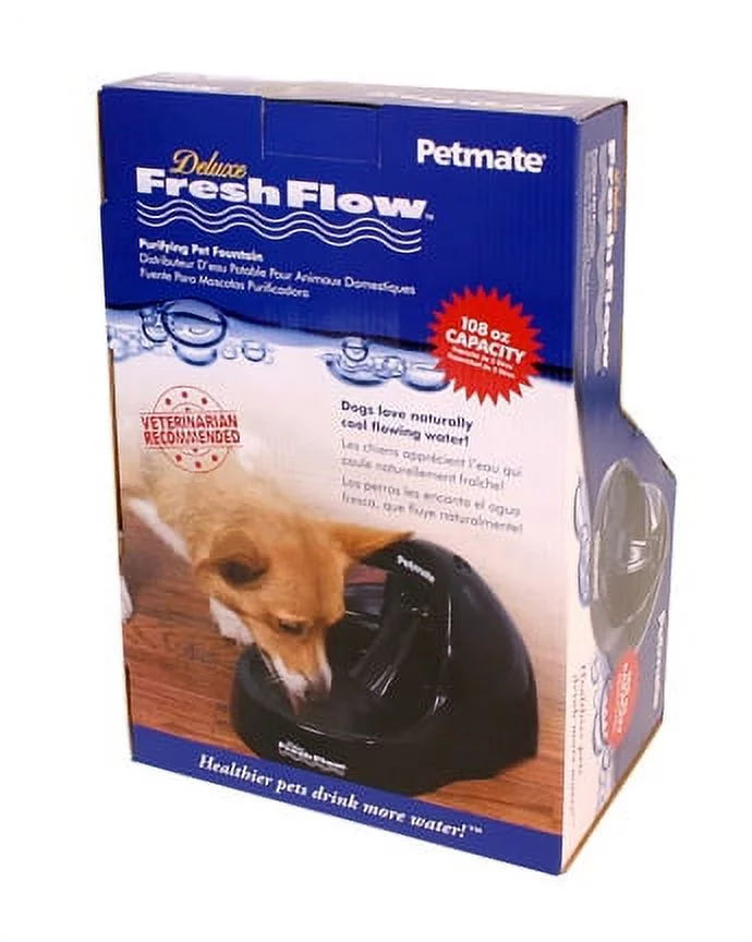 Petmate Deluxe Fresh Flow Purifying Water Pet Fountain