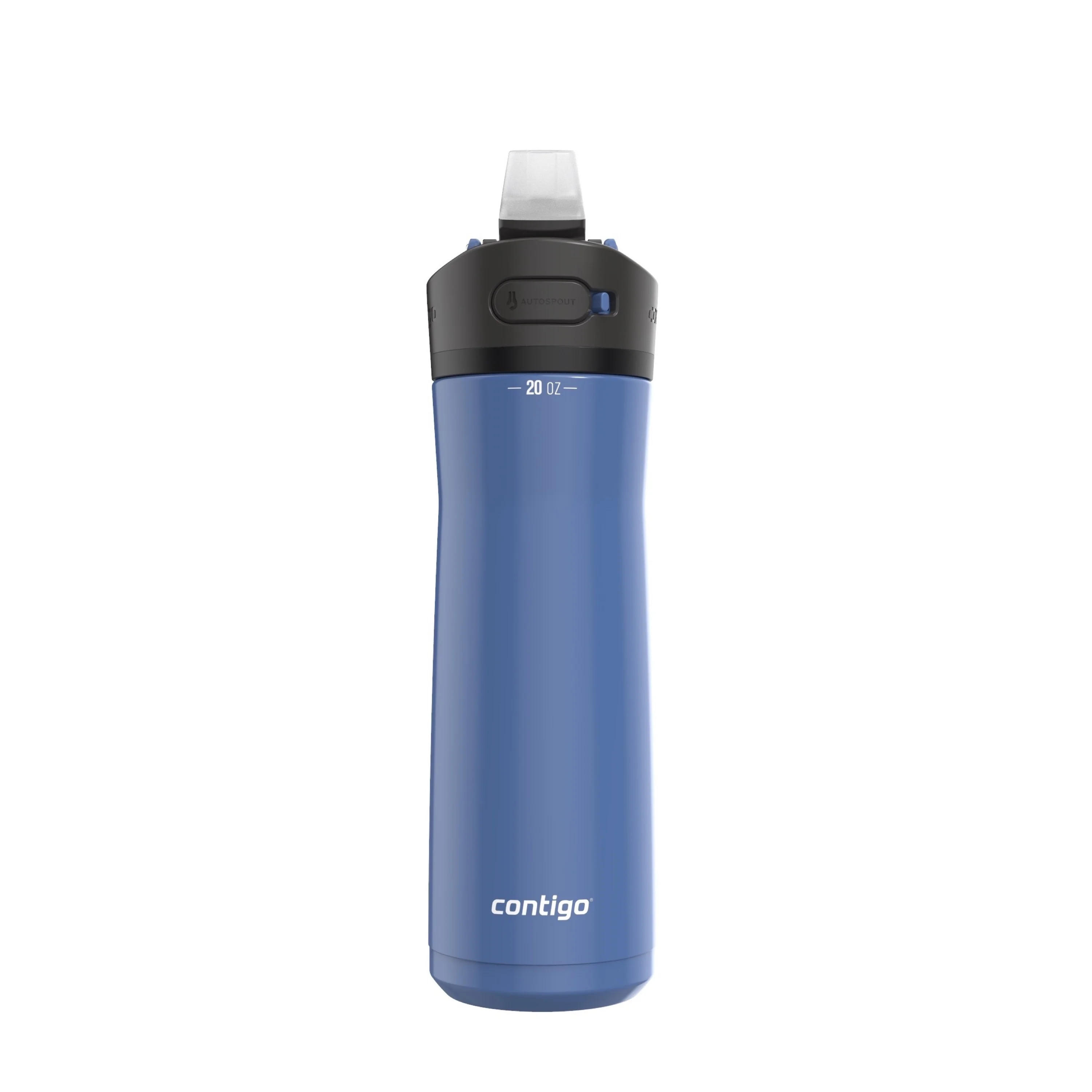 Contigo Ashland Chill 2.0 Stainless Steel Water Bottle with AUTOSPOUT Straw Lid Blue Corn, 20 fl oz.