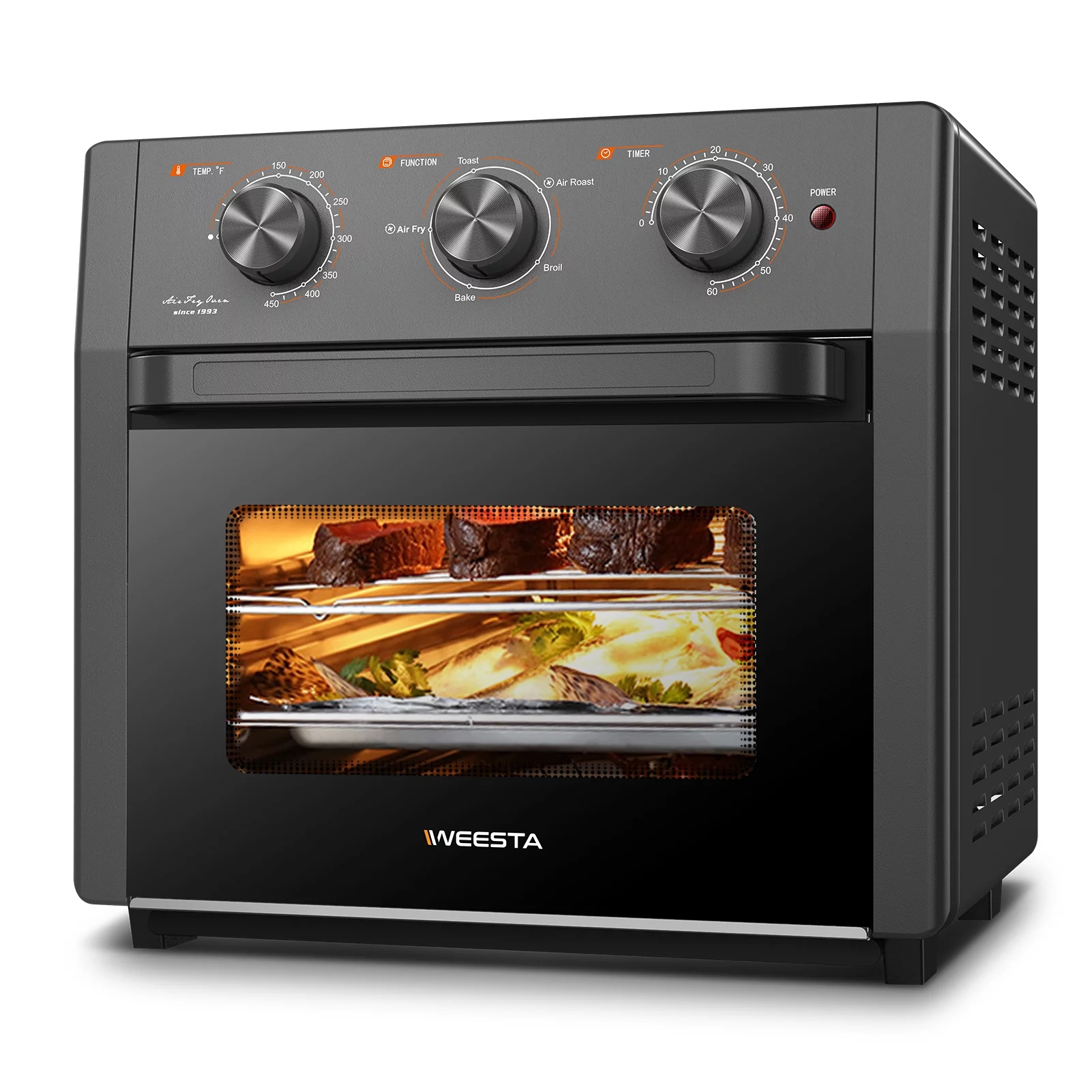 Air Fryer Toaster Oven,5-In-1 Convection Oven with Air Fry, Roast, Toast, Broil Bake Function for Cooking Chicken, Steak & Pizza,Home ​Kitchen Countertop Appliances