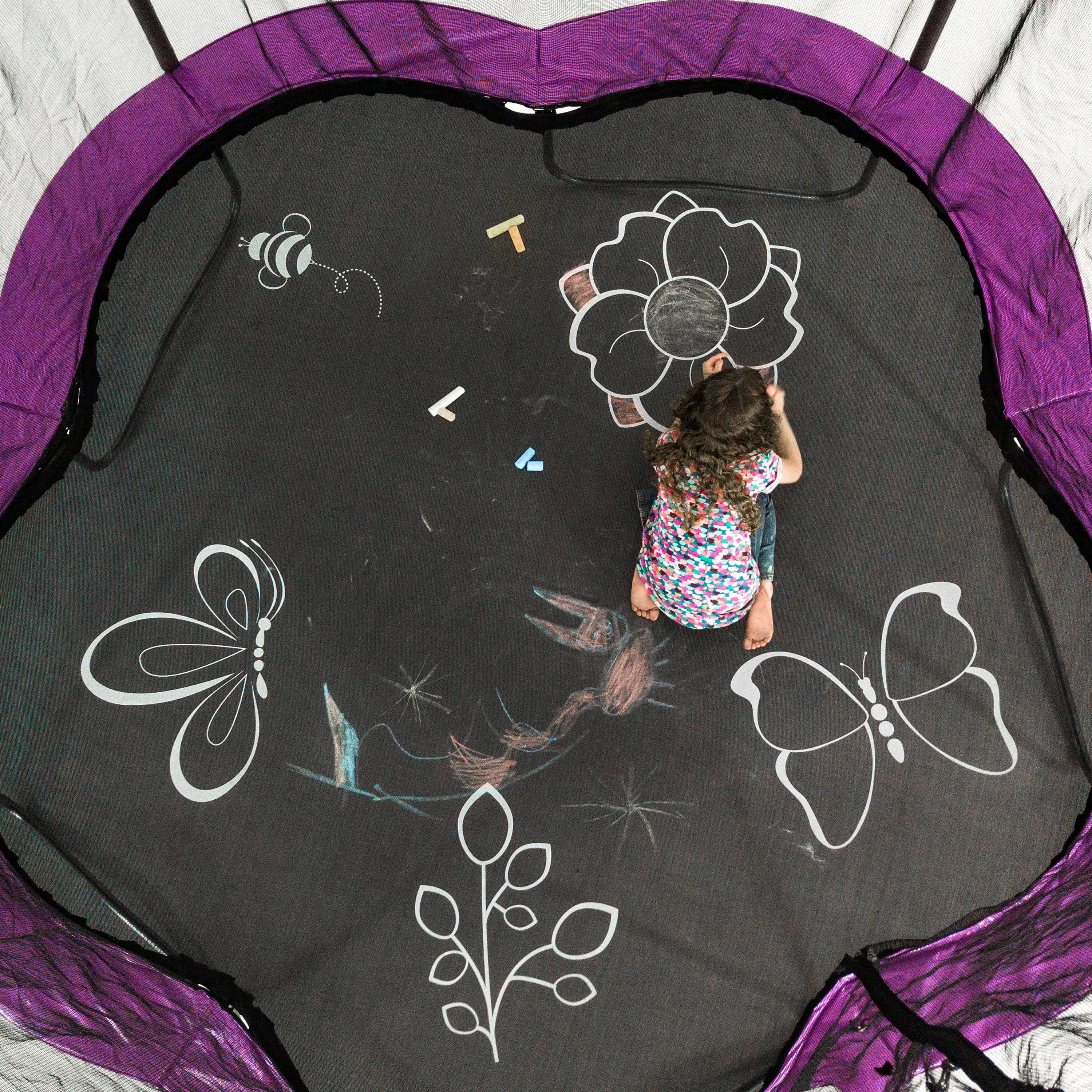 Skywalker Trampolines 11' Adventure Arena Trampoline with Enclosure - Imagination Garden