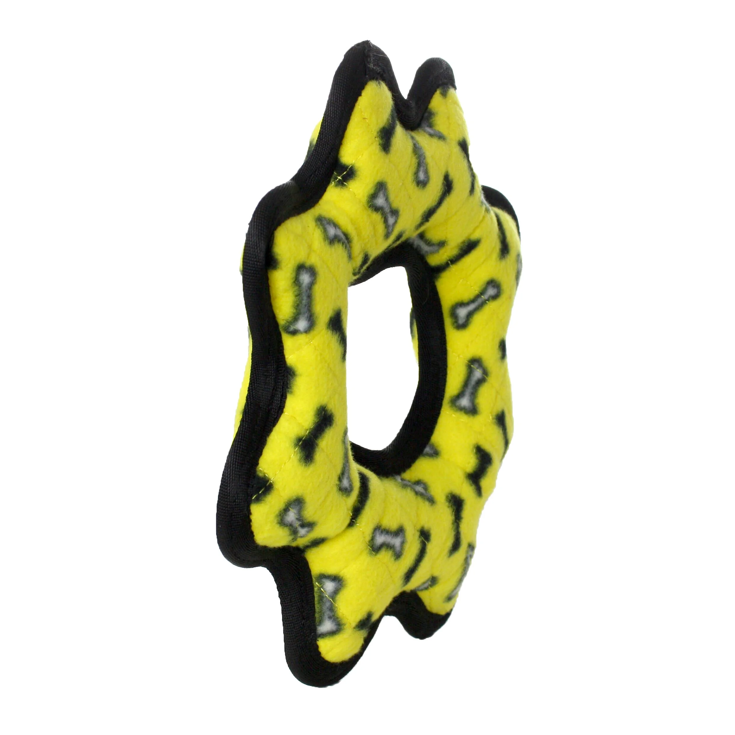 Tuffy Ultimate Gear Ring Yellow, Squeaky Durable Dog Toy