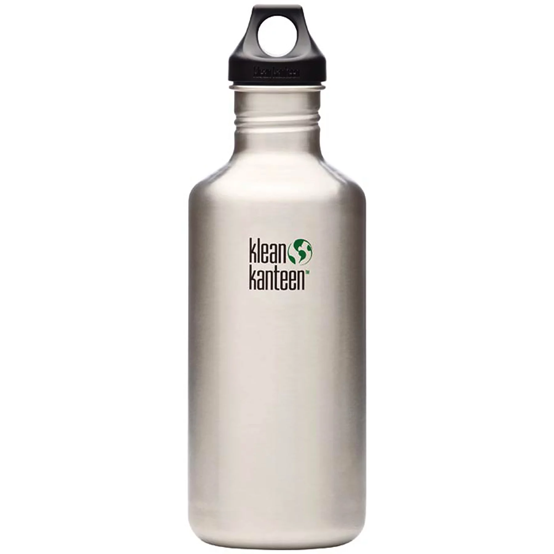 Klean Kanteen 1003095 40 oz Classic Stainless Steel Single Wall Water Bottle with Leak Proof Loop Cap, Brushed Stainless